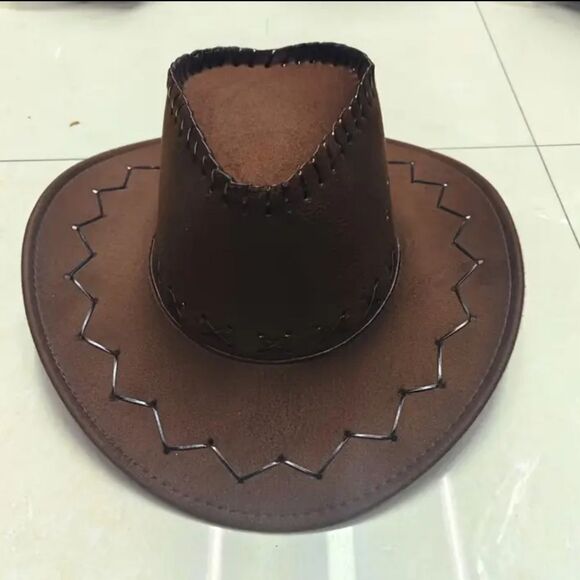 Stylish Dark Coffee Cowboy Hat - Picture 8 of 8